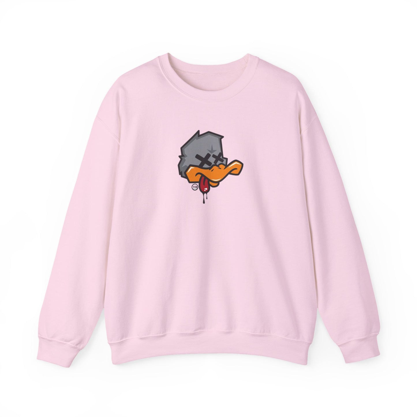 Edgy Cartoon Sweatshirt, Unisex Crewneck Pullovers, Graphic Sweater for Casual Wear, Hip-Hop Style Gift, Cozy Loungewear