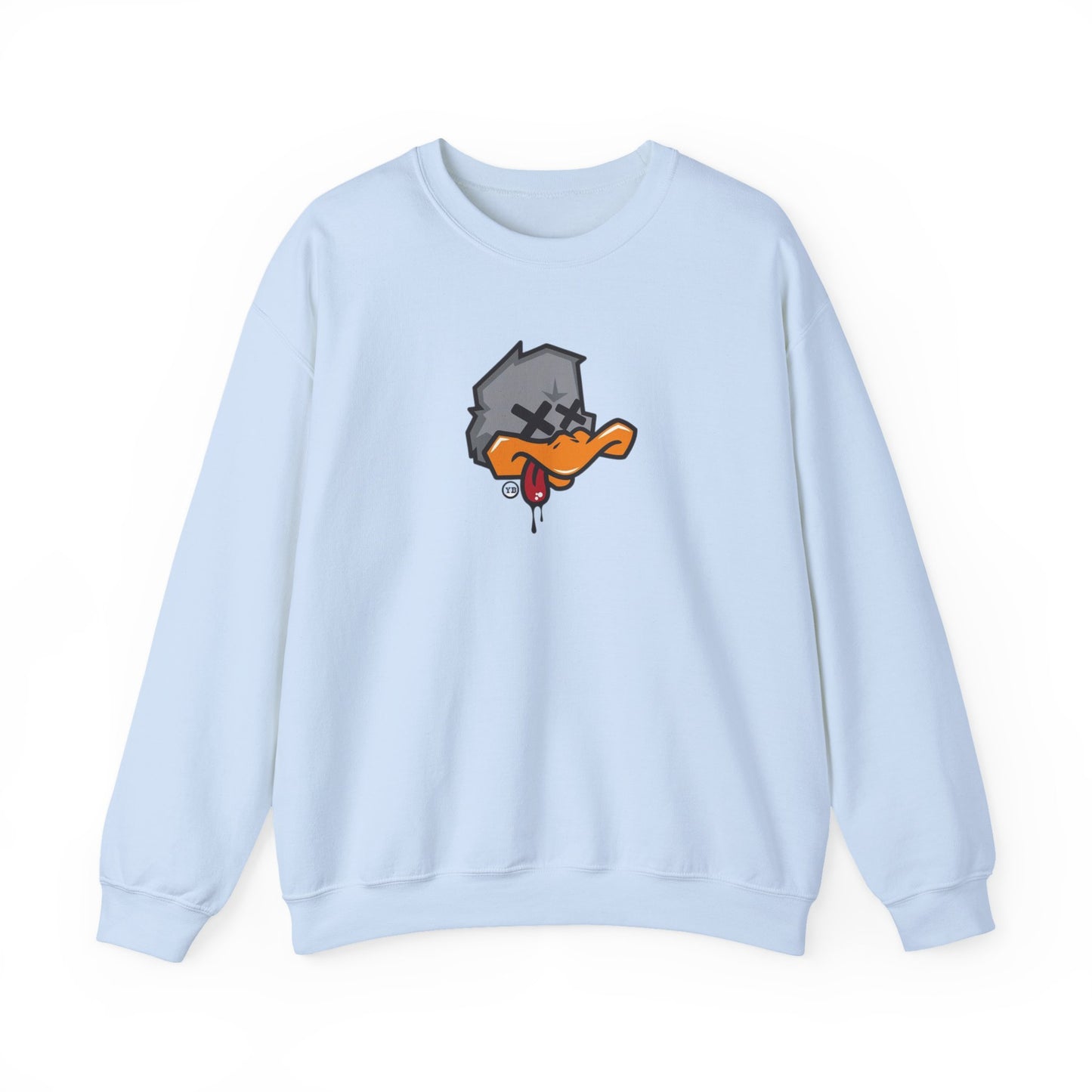 Edgy Cartoon Sweatshirt, Unisex Crewneck Pullovers, Graphic Sweater for Casual Wear, Hip-Hop Style Gift, Cozy Loungewear