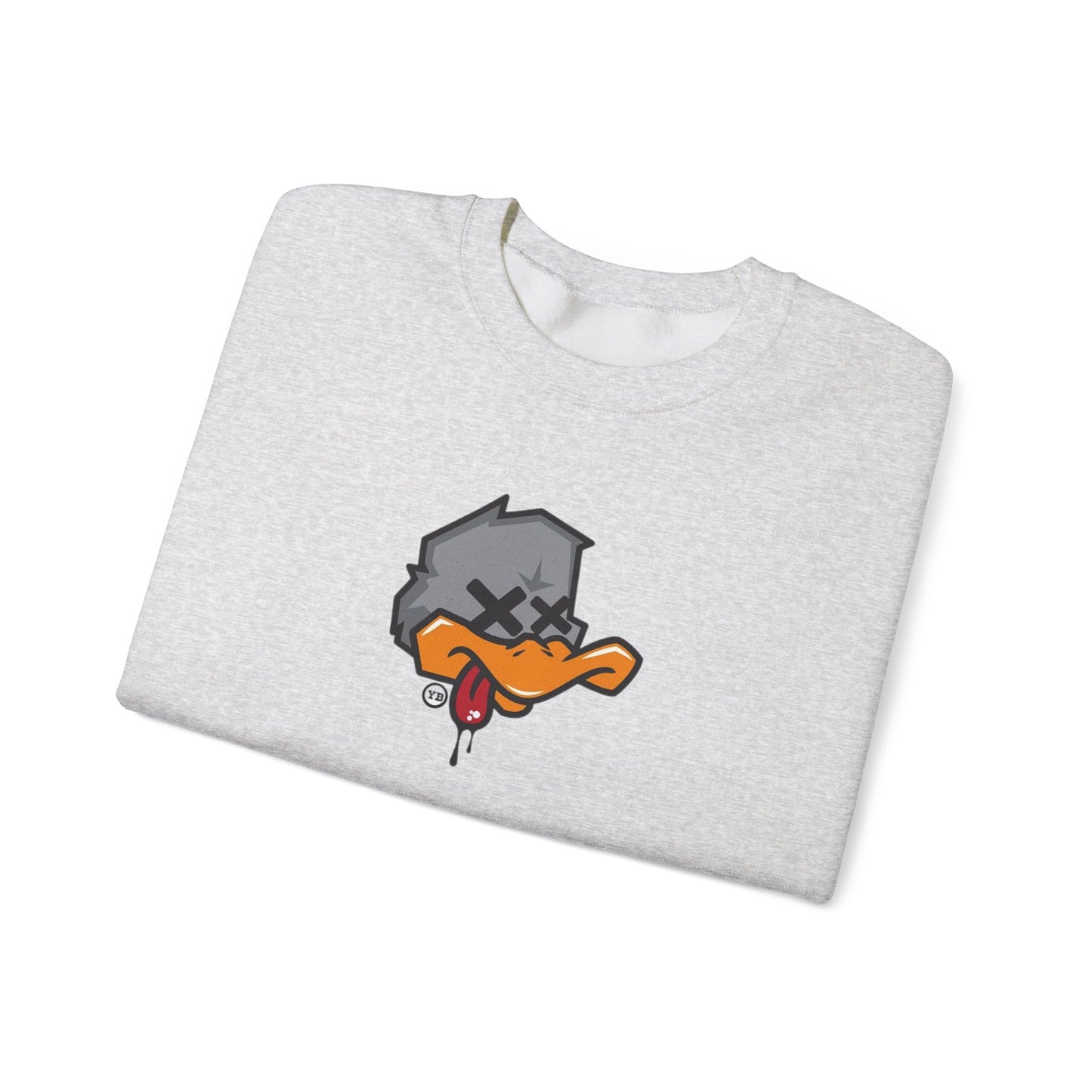 Edgy Cartoon Sweatshirt, Unisex Crewneck Pullovers, Graphic Sweater for Casual Wear, Hip-Hop Style Gift, Cozy Loungewear
