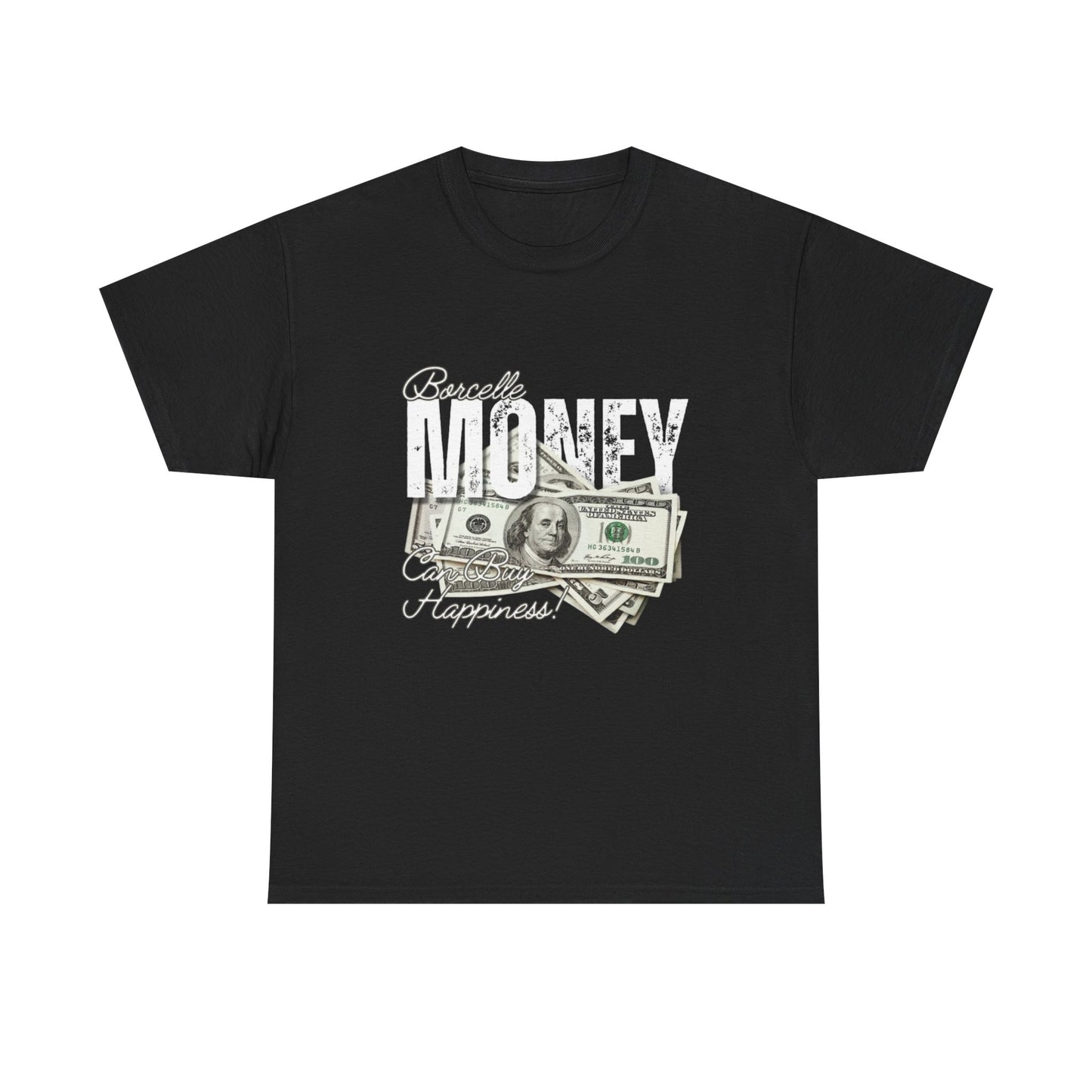 Money Happiness Tee - Unisex Heavy Cotton Shirt, Funny T-Shirt, Gift for Him or Her, Casual Wear, Birthday Present
