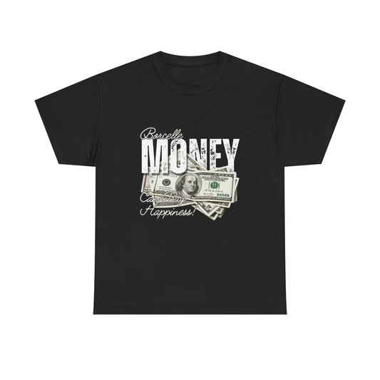 Money Happiness Tee - Unisex Heavy Cotton Shirt, Funny T-Shirt, Gift for Him or Her, Casual Wear, Birthday Present