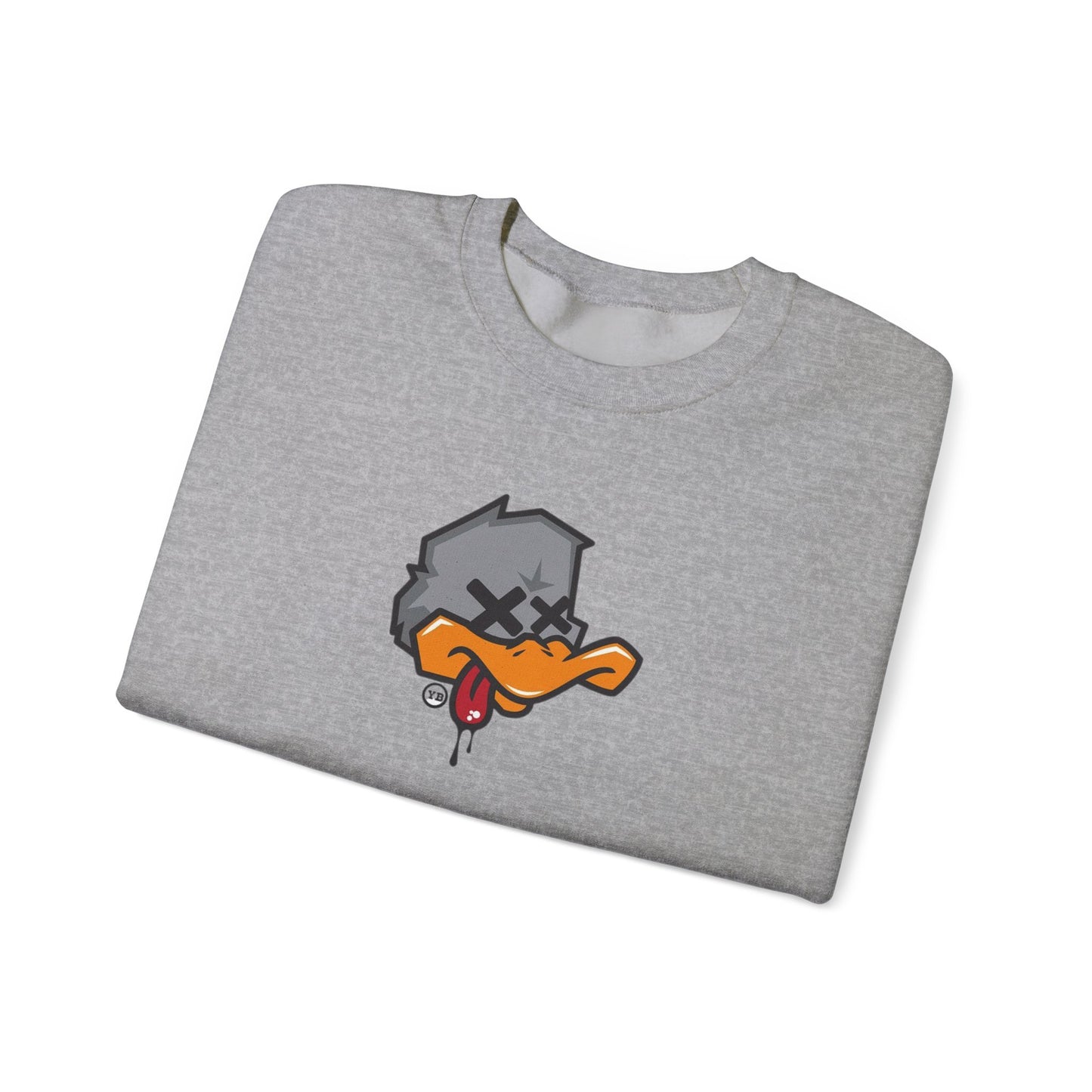 Edgy Cartoon Sweatshirt, Unisex Crewneck Pullovers, Graphic Sweater for Casual Wear, Hip-Hop Style Gift, Cozy Loungewear