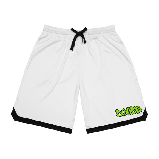 Trendy Basketball Rib Shorts, Athletic Gym Shorts