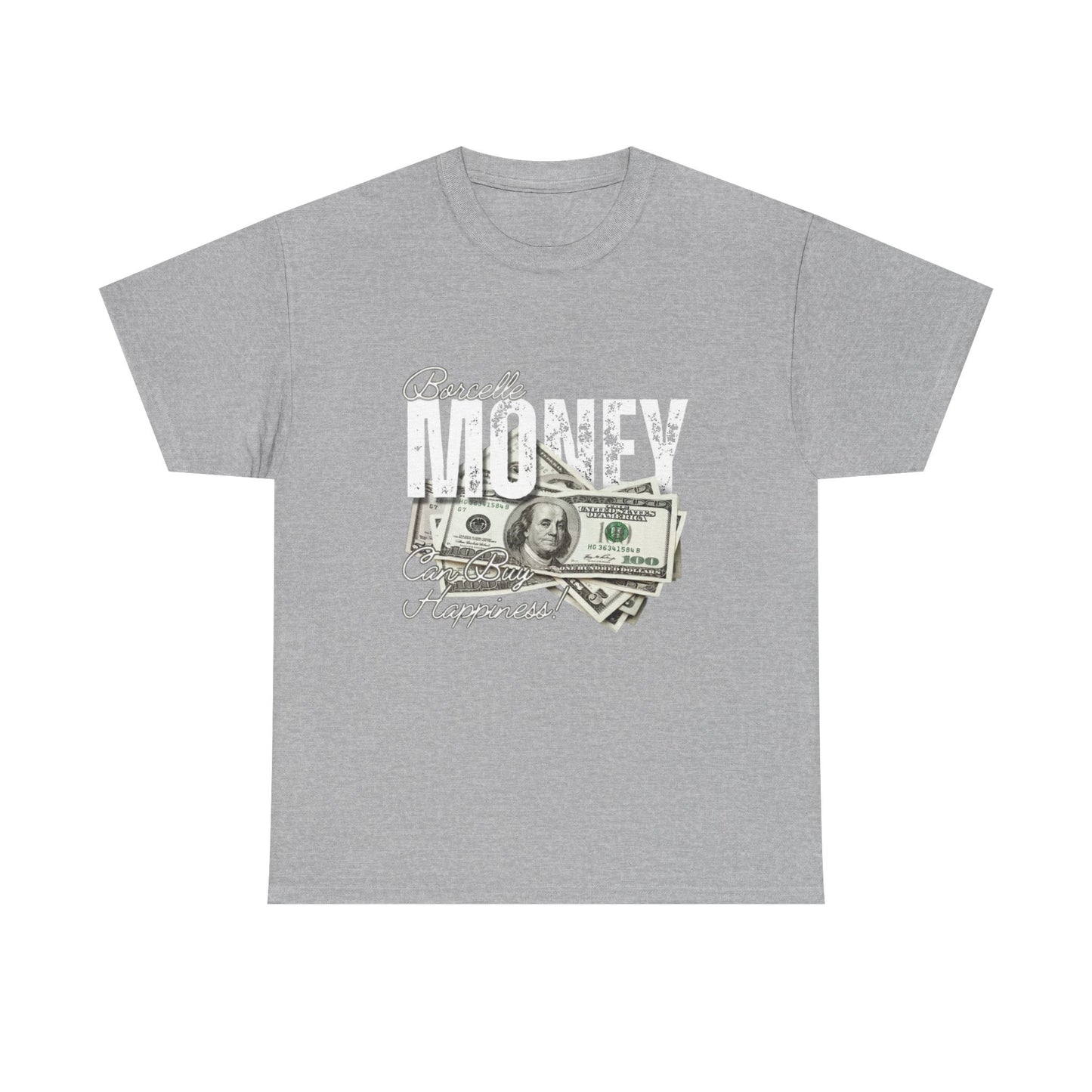 Money Happiness Tee - Unisex Heavy Cotton Shirt, Funny T-Shirt, Gift for Him or Her, Casual Wear, Birthday Present