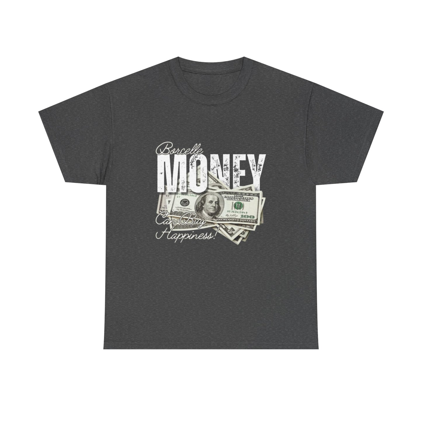Money Happiness Tee - Unisex Heavy Cotton Shirt, Funny T-Shirt, Gift for Him or Her, Casual Wear, Birthday Present