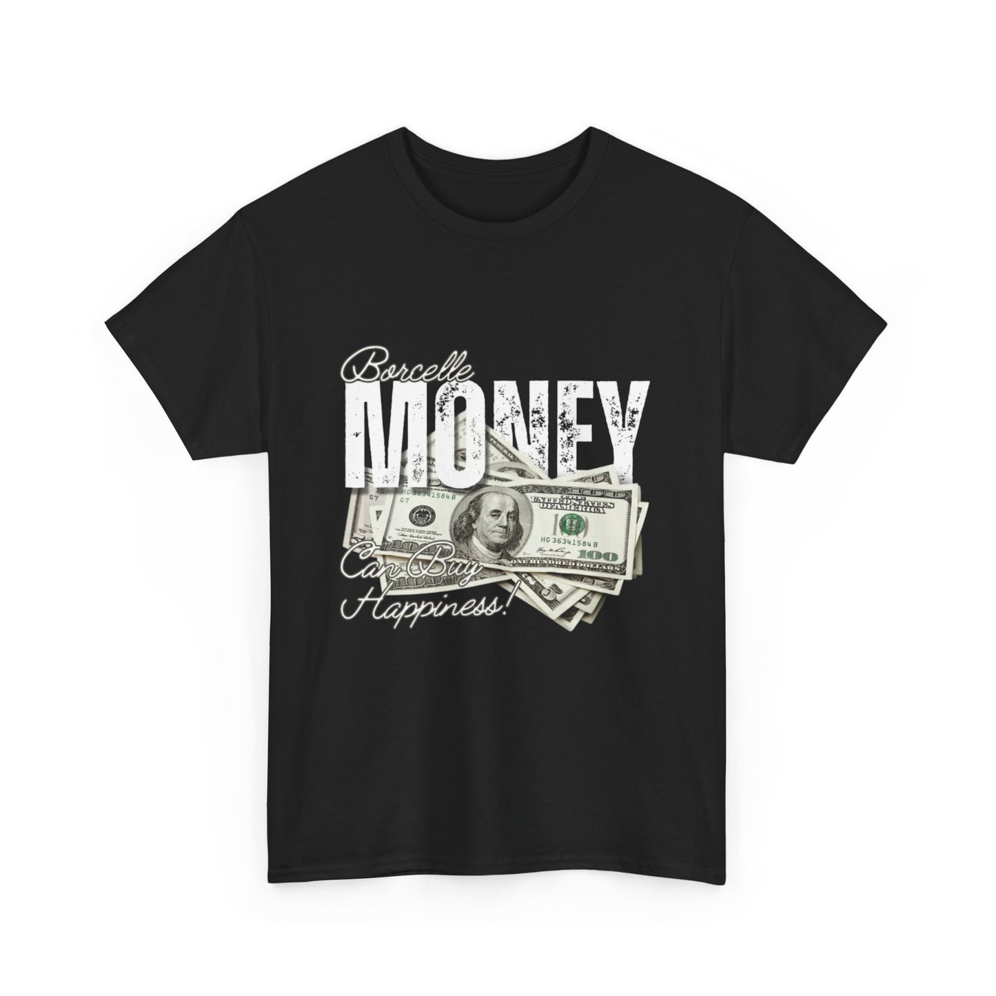 Money Happiness Tee - Unisex Heavy Cotton Shirt, Funny T-Shirt, Gift for Him or Her, Casual Wear, Birthday Present