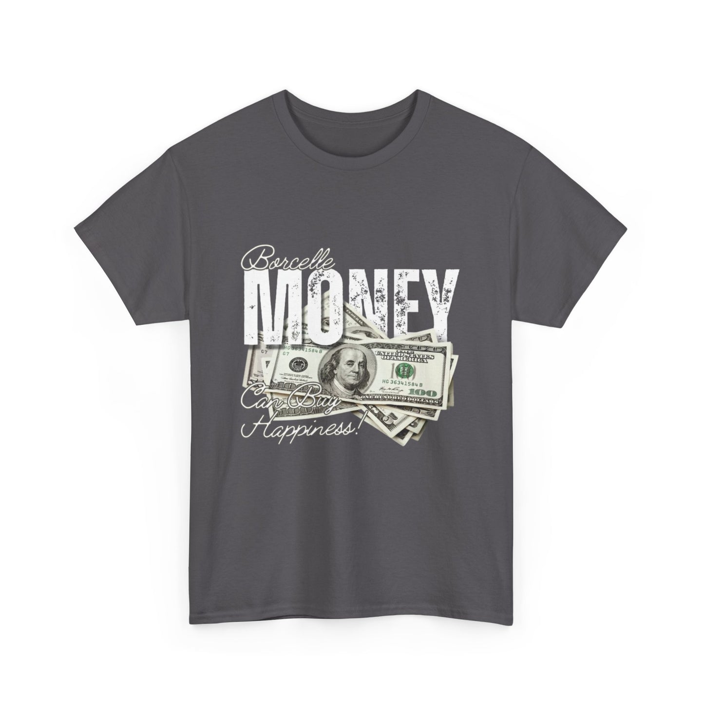 Money Happiness Tee - Unisex Heavy Cotton Shirt, Funny T-Shirt, Gift for Him or Her, Casual Wear, Birthday Present