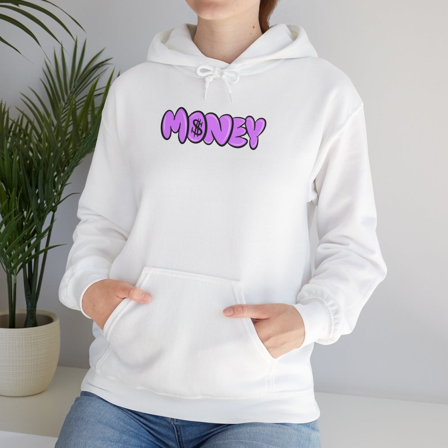 Money Vibe Unisex Heavy Blend Hooded Sweatshirt, Cozy Hoodie, Casual Wear, Streetwear Style, Gift for Him/Her
